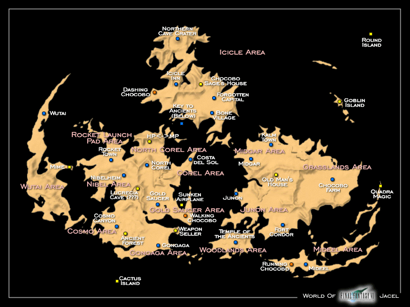Final Fantasy VII Map